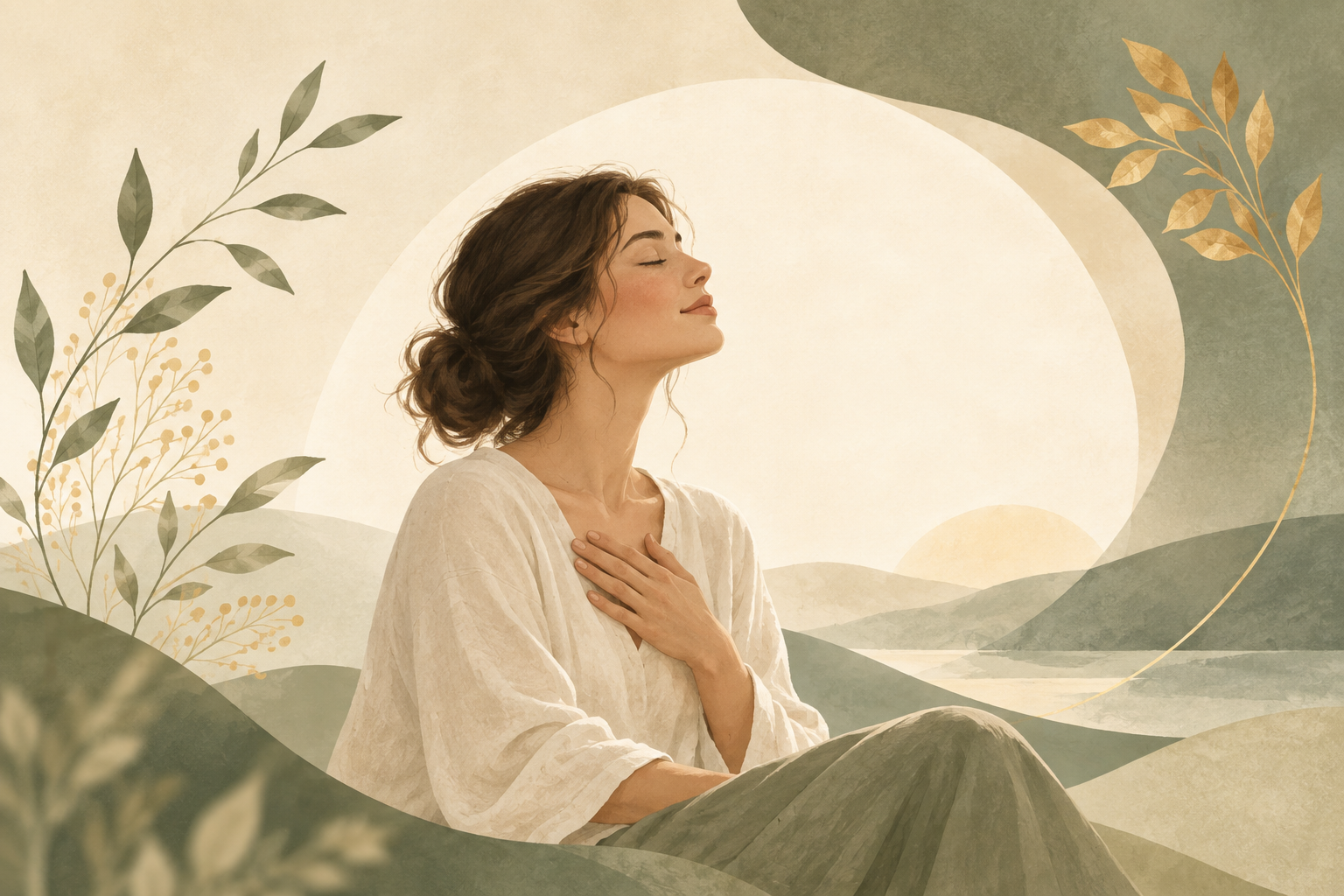 Femme en introspection illustrant l’hypersensibilité et l’écoute des émotions